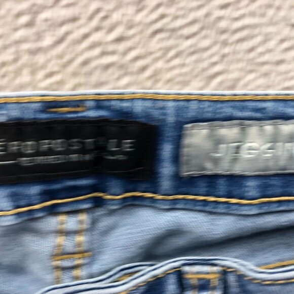 Aeropostale American Eagle Womens Jeans Size 000/00 Skinny Leg Blue Denim Casual - Picture 3 of 16